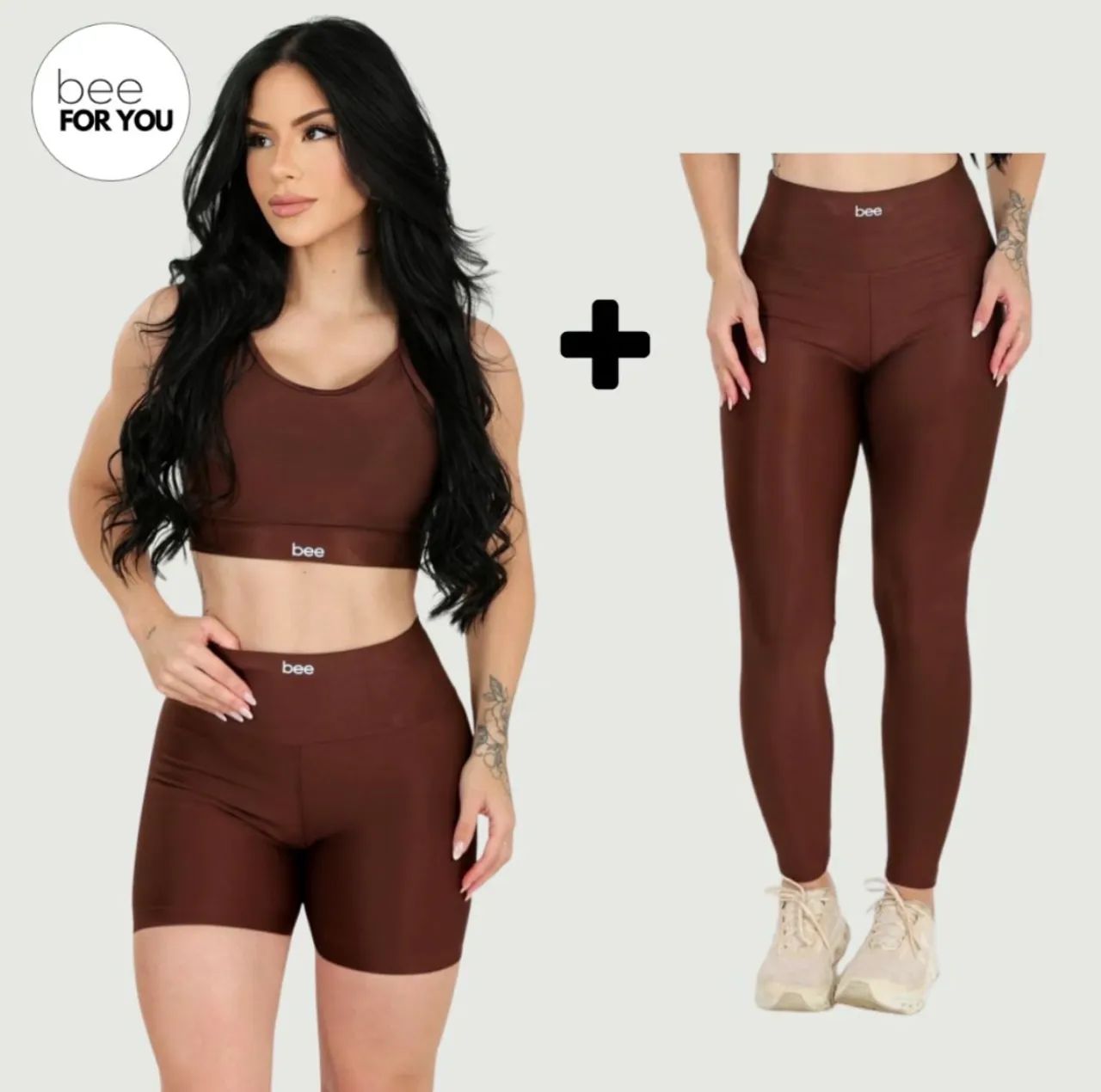 Conjunto academia short calça e top 