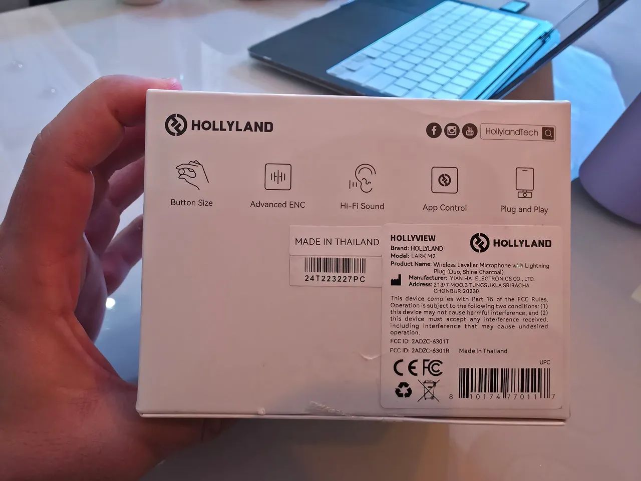 Microfone Lark M2 Wireless Lavalier Microphone with Lightning Plug Duo Hollyland - Foto 2