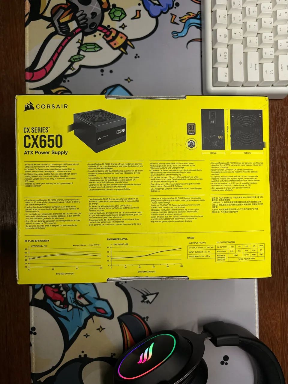 Fonte Corsair CX650 650W (Nova na Caixa) - Foto 2