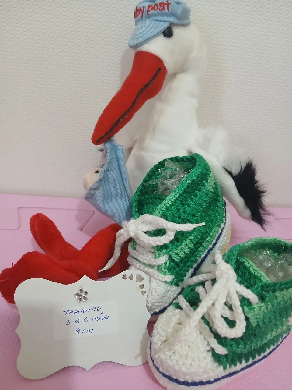 Sapatinho de Crochê Artesanal - Foto 3