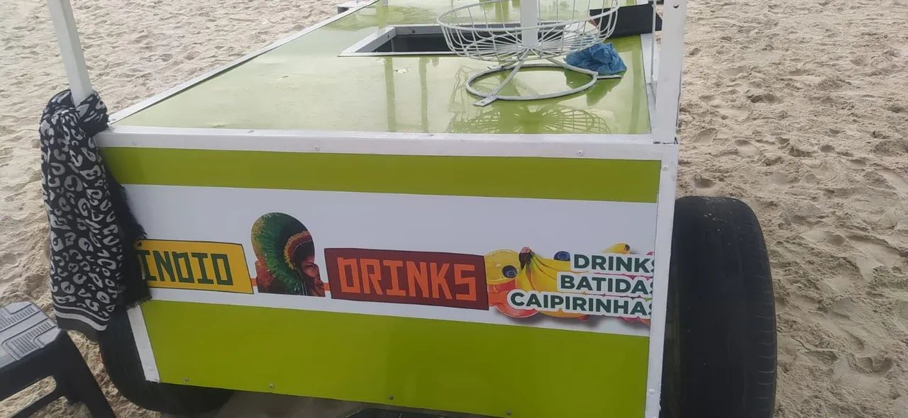 Vende-se carrinho de bebidas para trabalhar. - Foto 2