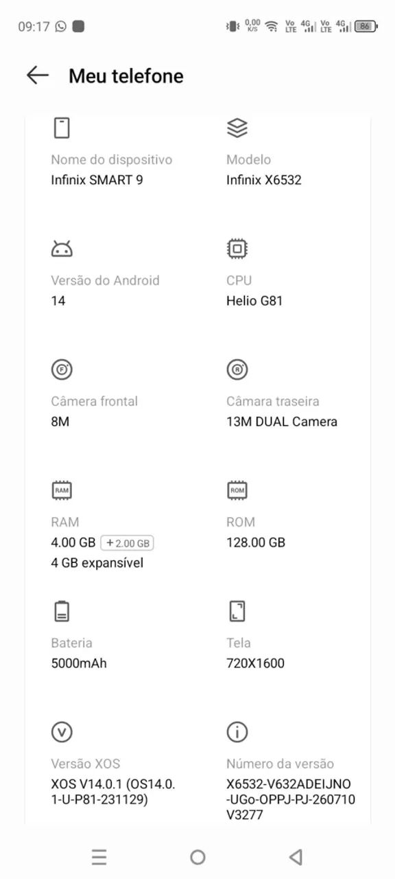 Celular Infinix 9  - Foto 4