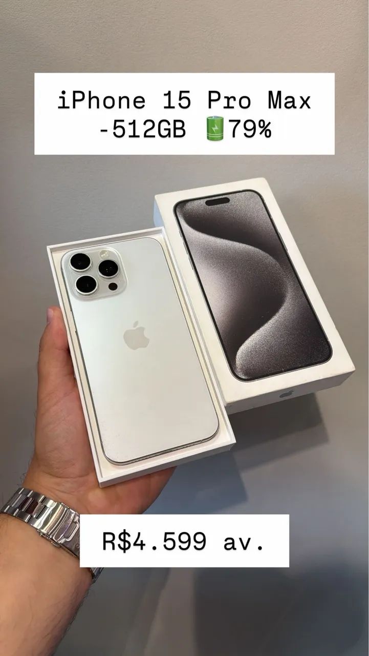 iPhone 15 pro Max 512GB - Celulares e Smartphones - Urupês