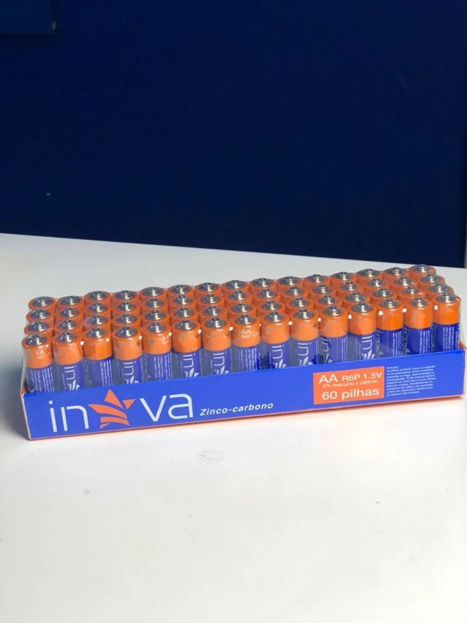 Lote com 60 pilhas AAA 1,5V - modelo R03P