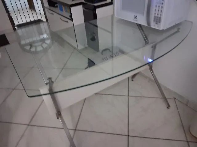 Mesa madeira e vidto - Foto 3