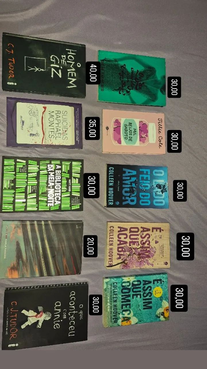 livros em ótimo estado