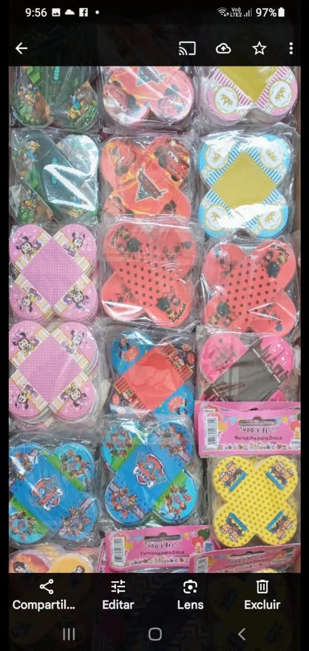 Forminha para doces personalizados