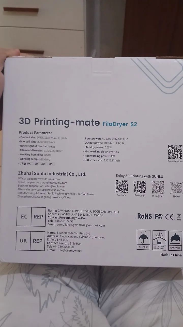 Sunlu filadryer s2 - 3d printing mate - Foto 2