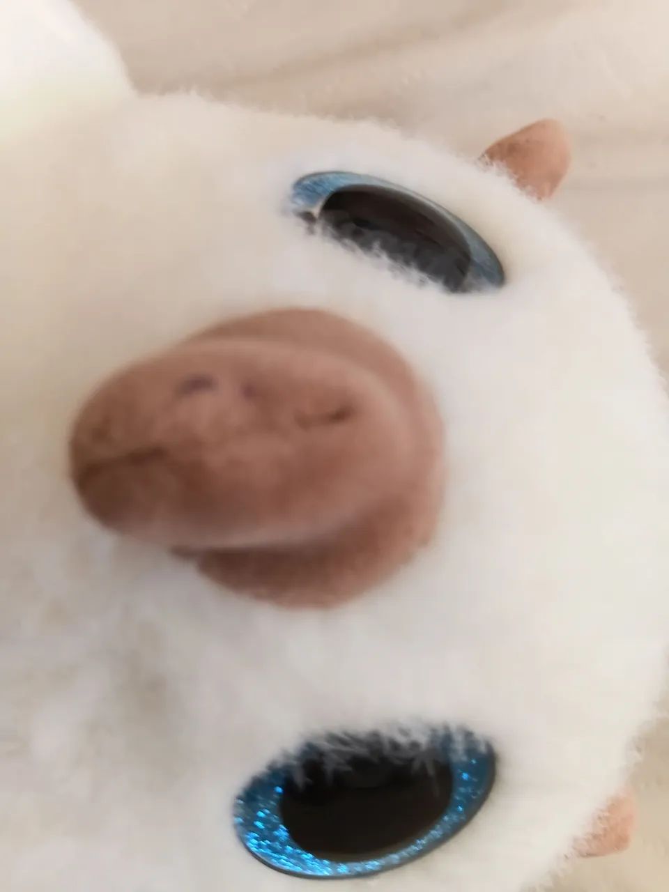 Pelúcia de Curuja de olhos azuis - Foto 2