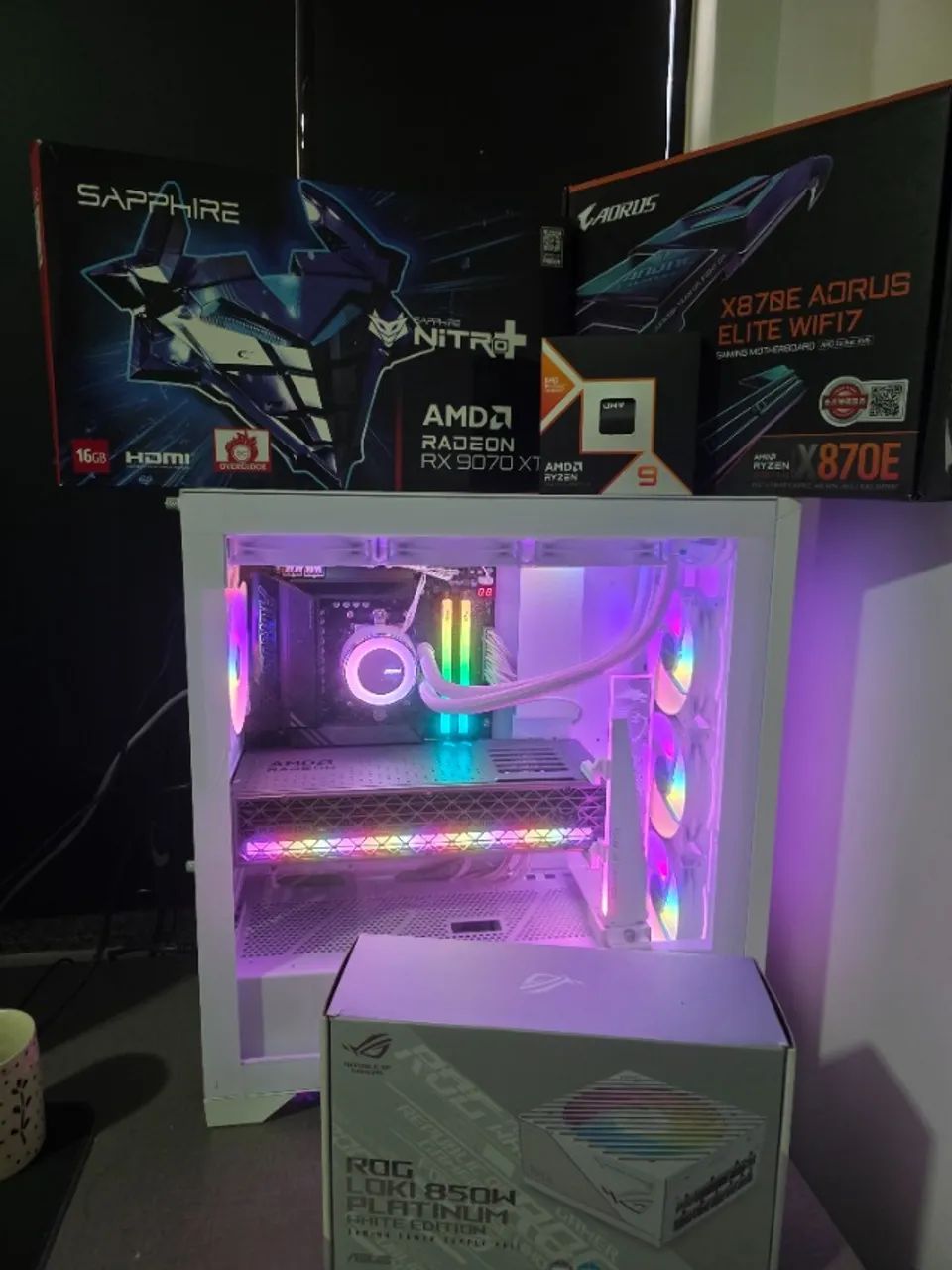 PC GAMER TOP DE LINHA - 9950X3D, RX9070XT 16GB, 32GB DDR5 - OPORTUNIDADE!