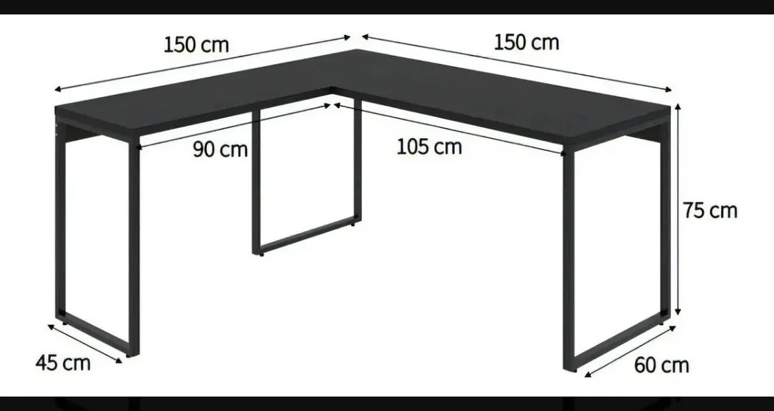 Mesa de Trabalho em L  - Foto 2