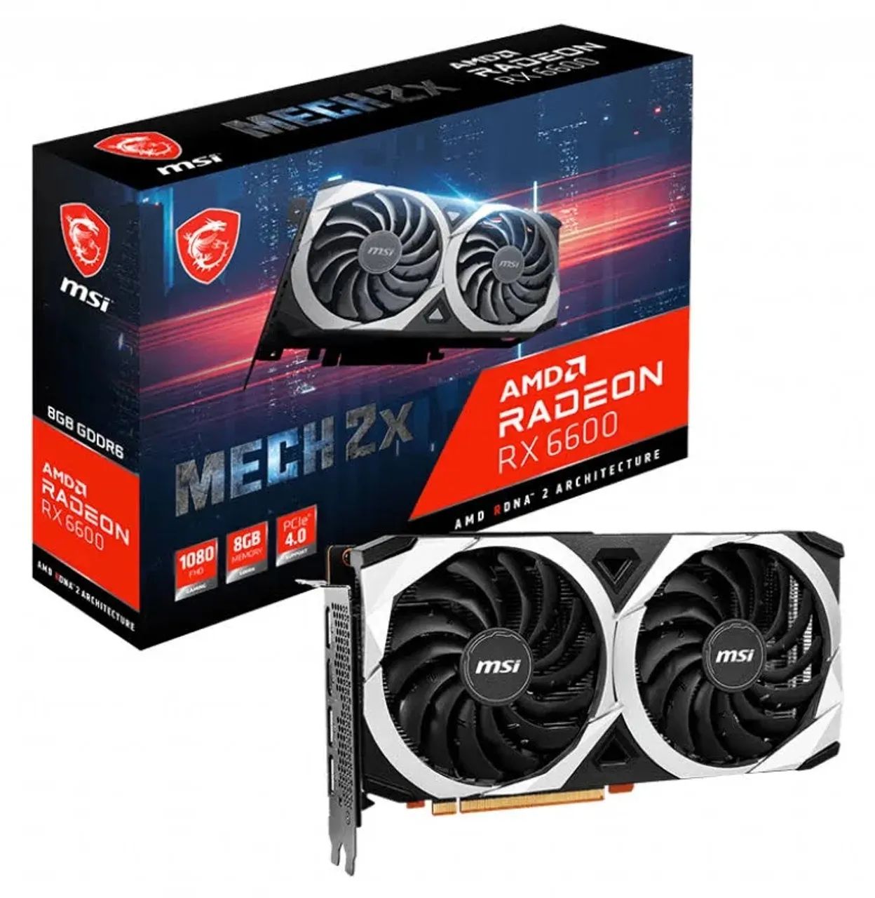 RX 6600 msi mech 2x 8gb