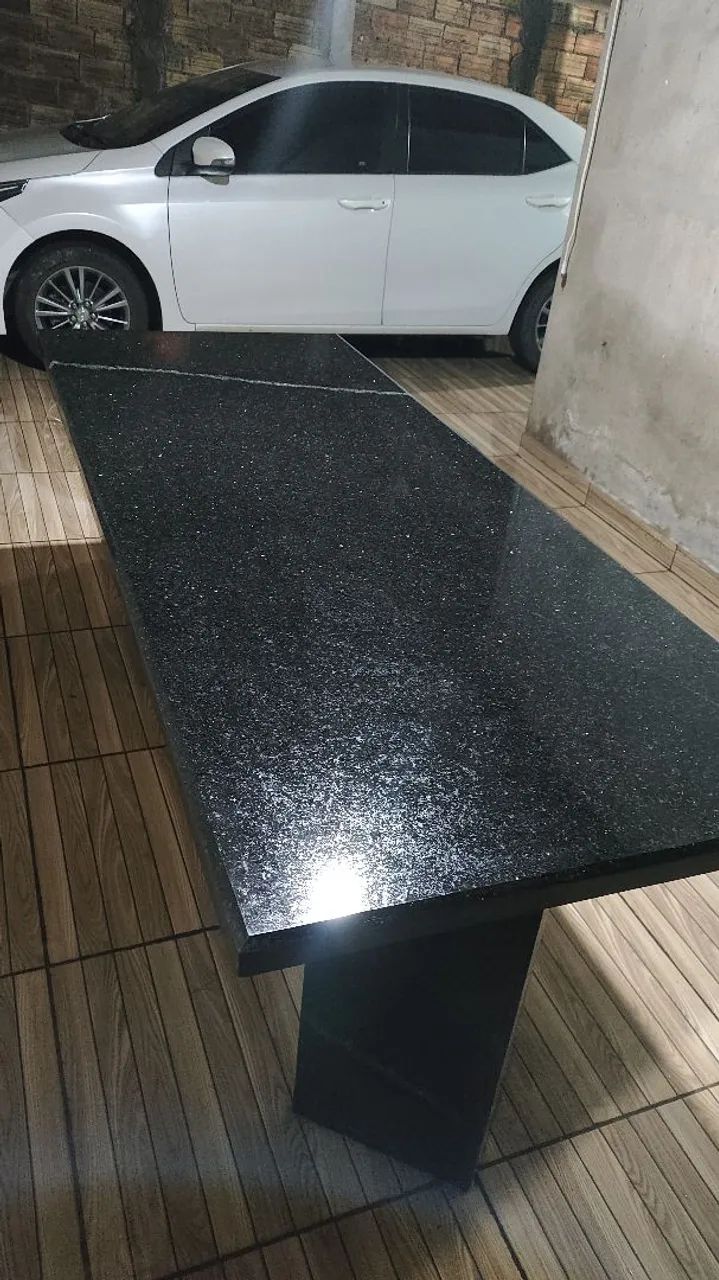 Mesa de granito "Preto São Gabriel" 200x80 - Mesas - Residencial ...