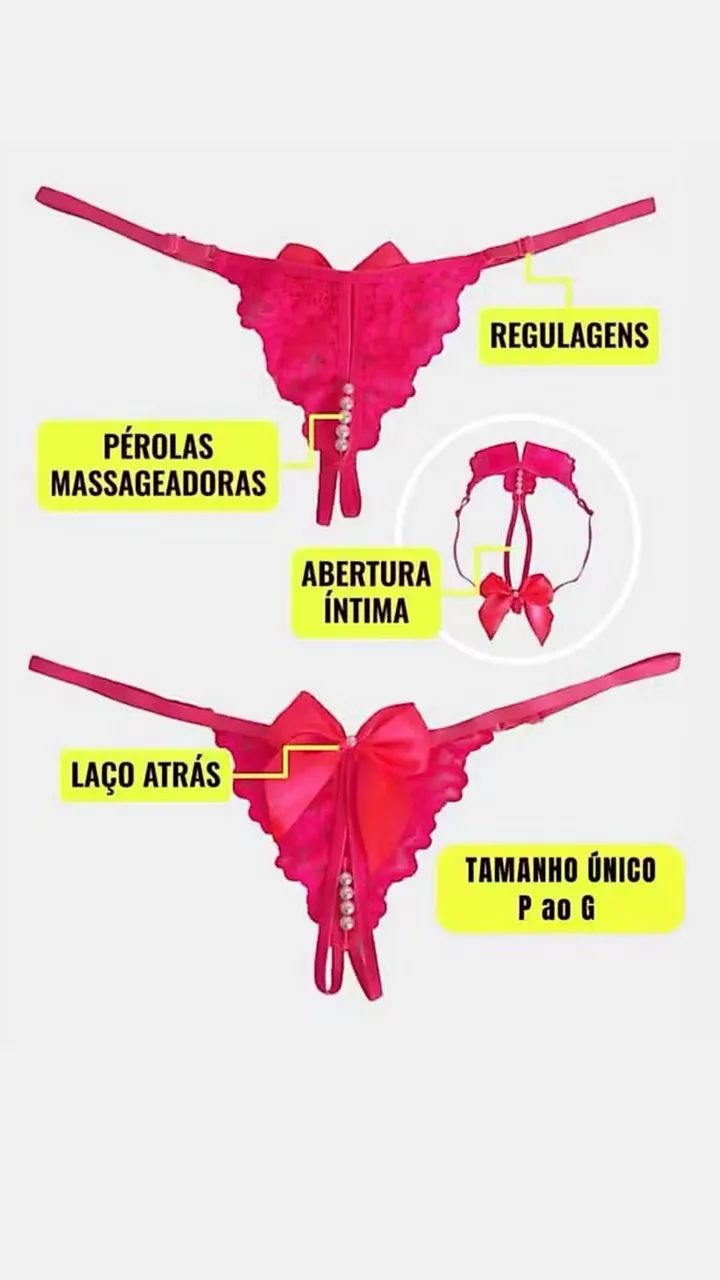 Calcinha pérola laço renda. - Foto 2