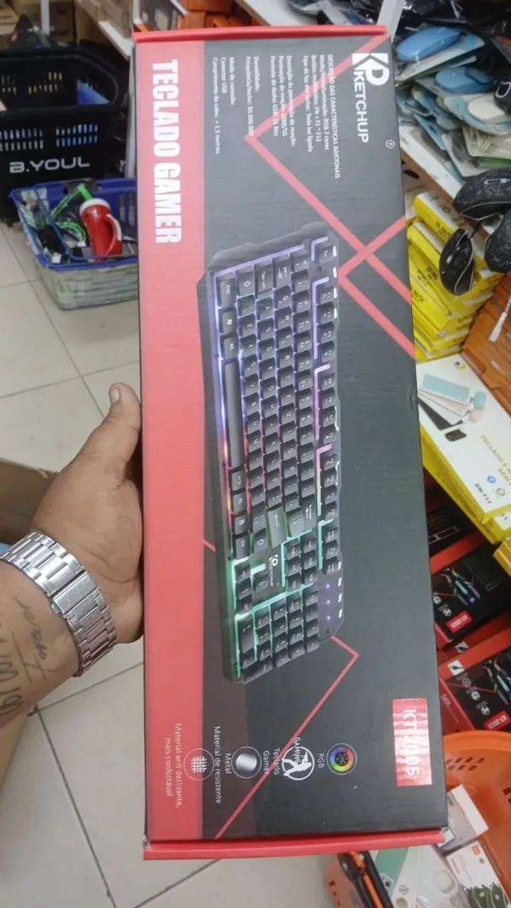 Kit teclado e mouse com ou sem fio  - Foto 5