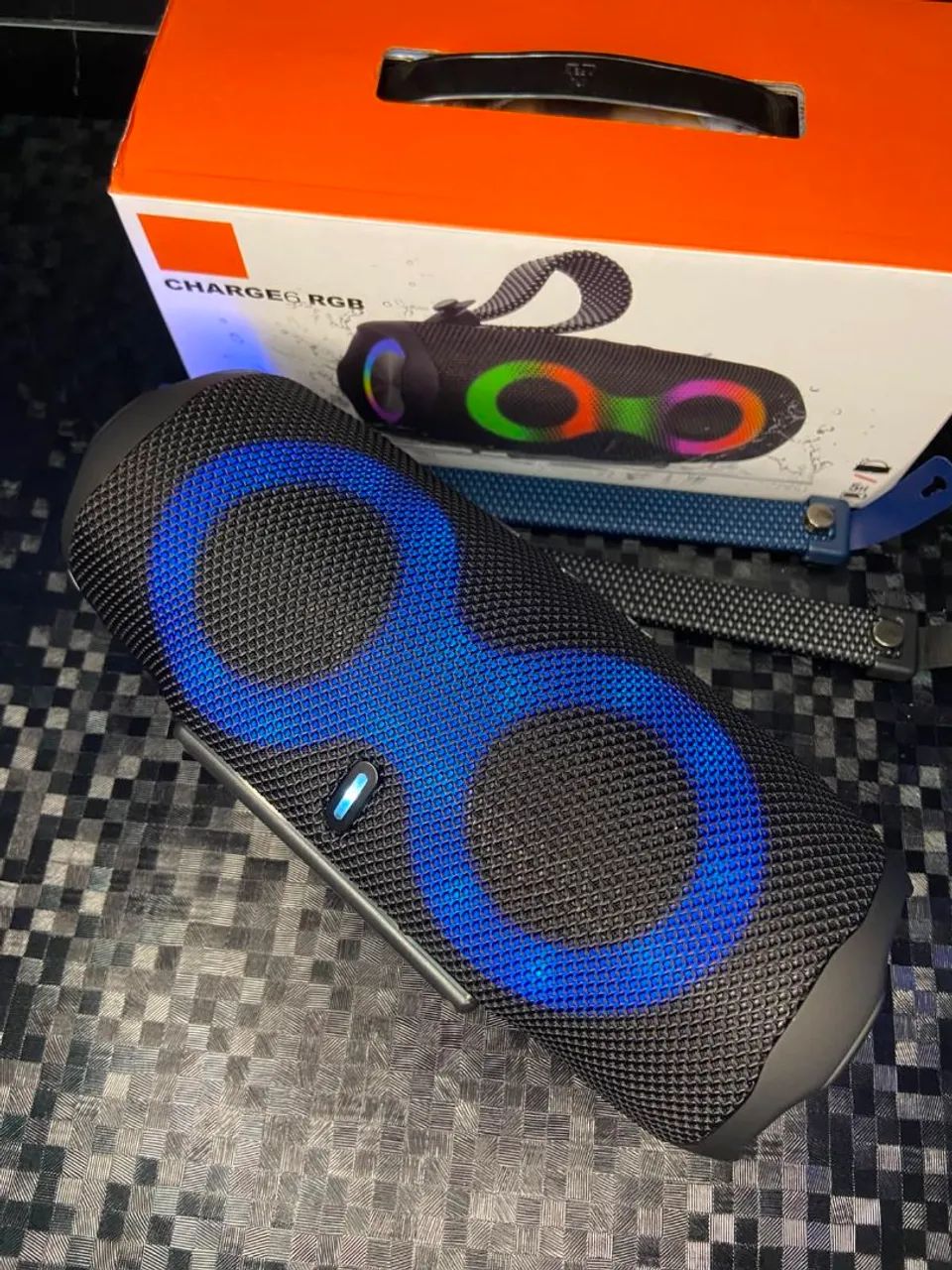 CAIXA DE SOM BLUETOOTH CHARGE 6 LED RGB - Foto 2