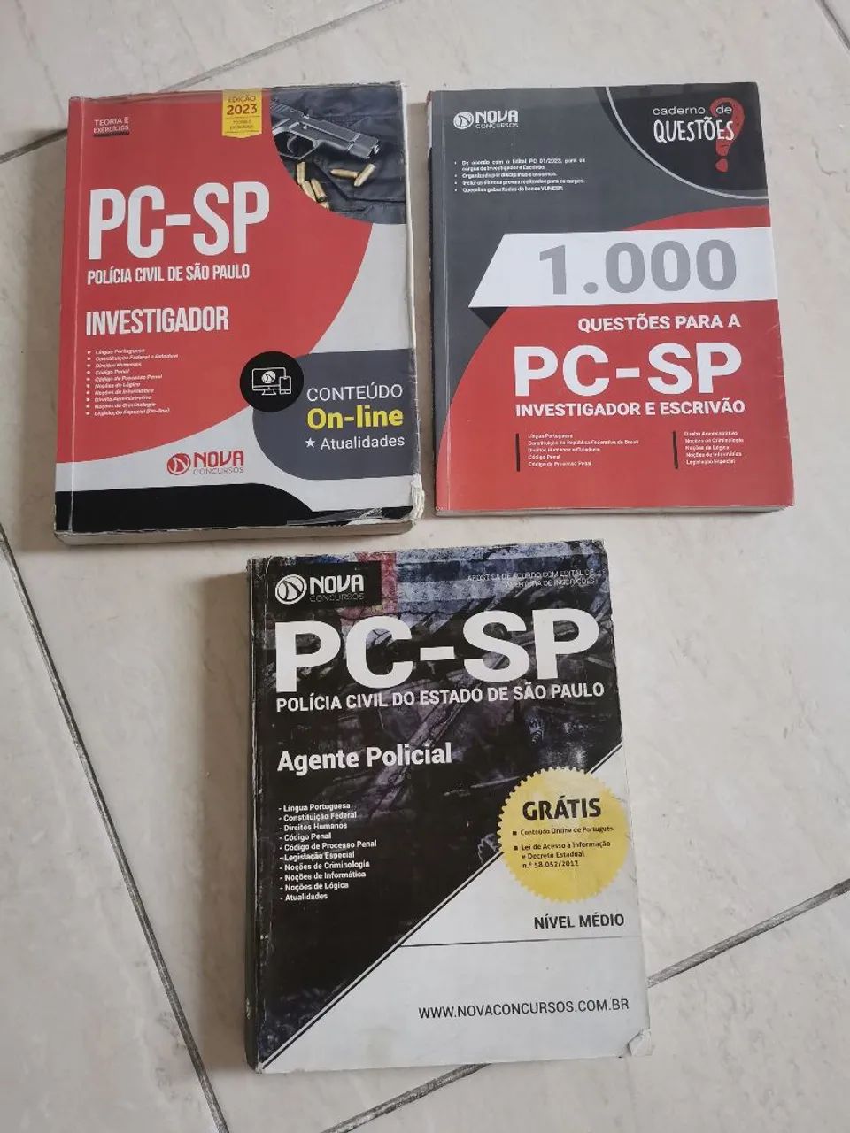 Kit apostilas para concurso PCSP