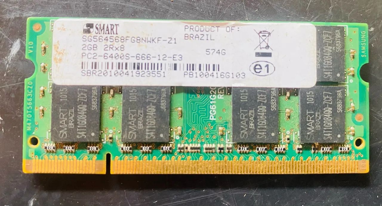 Memória DDR2 2GB Notebook 
