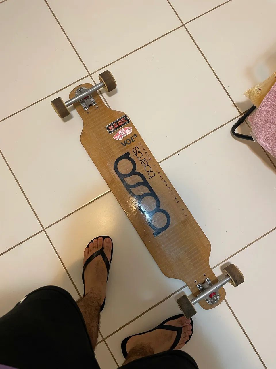 Skate Longboard shape Bossa Boards completo - Foto 4