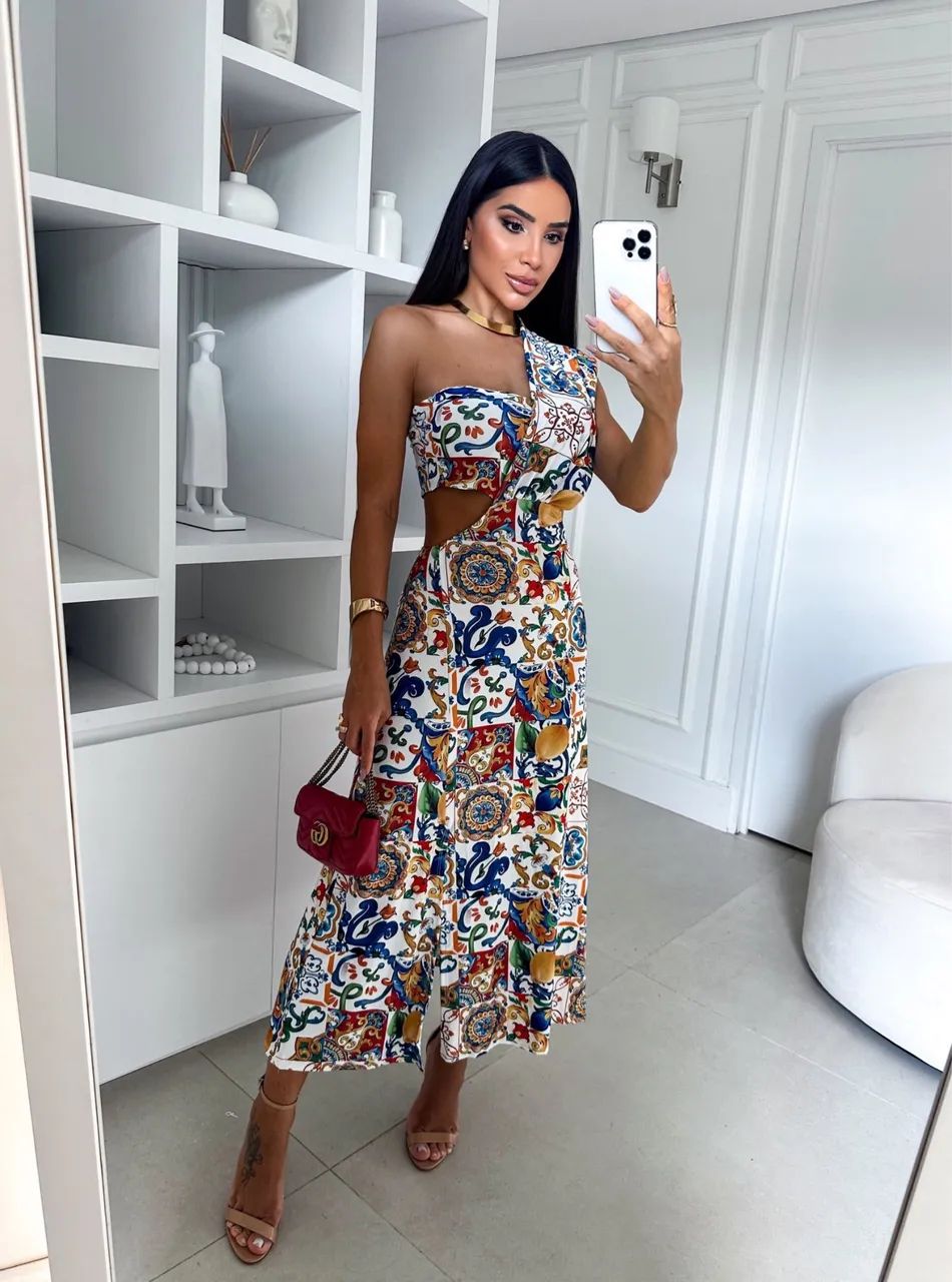 VESTIDO MIDI NA MALHA FLUITY - Foto 4