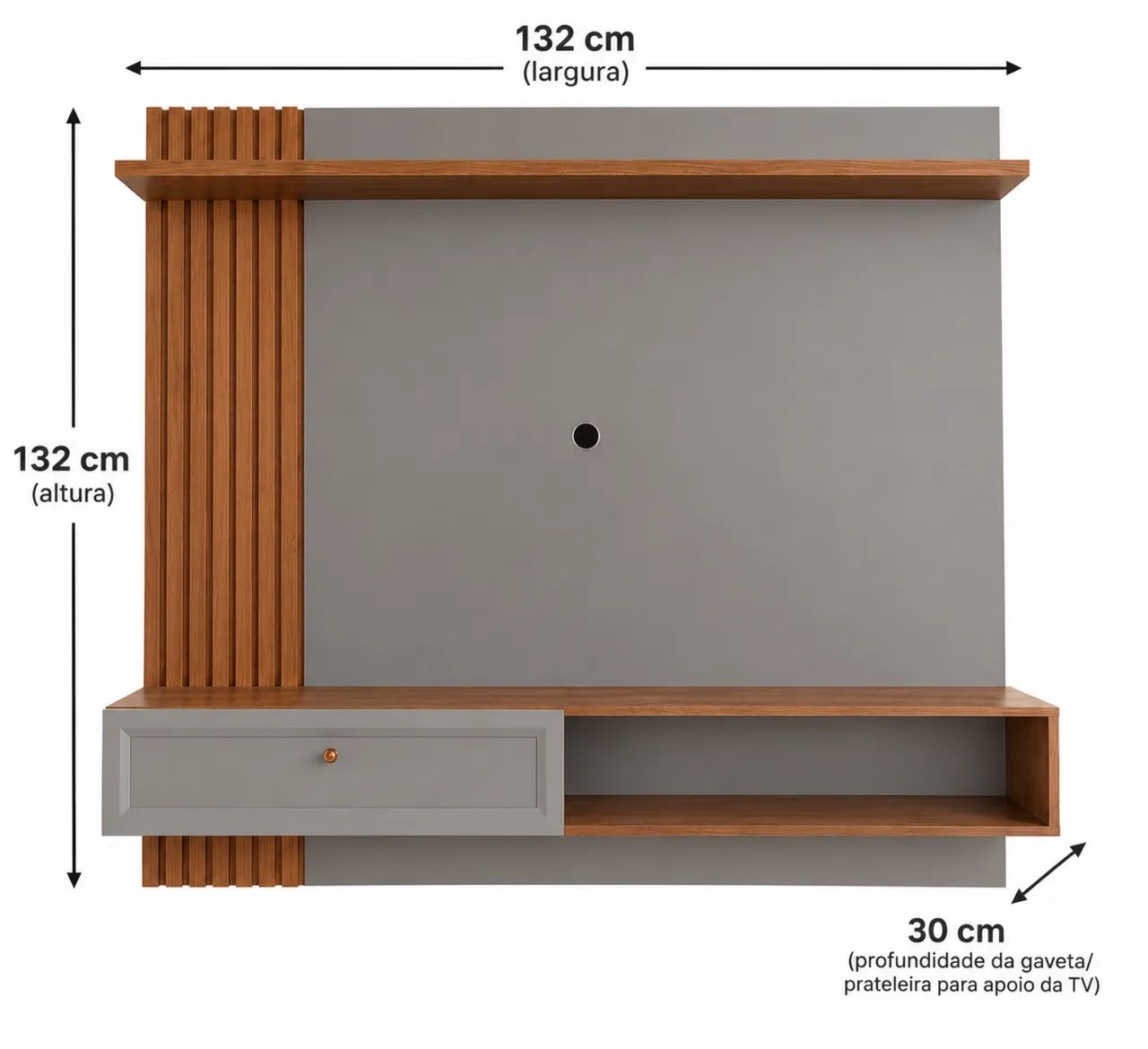 Painel de TV Suspenso 55 polegadas