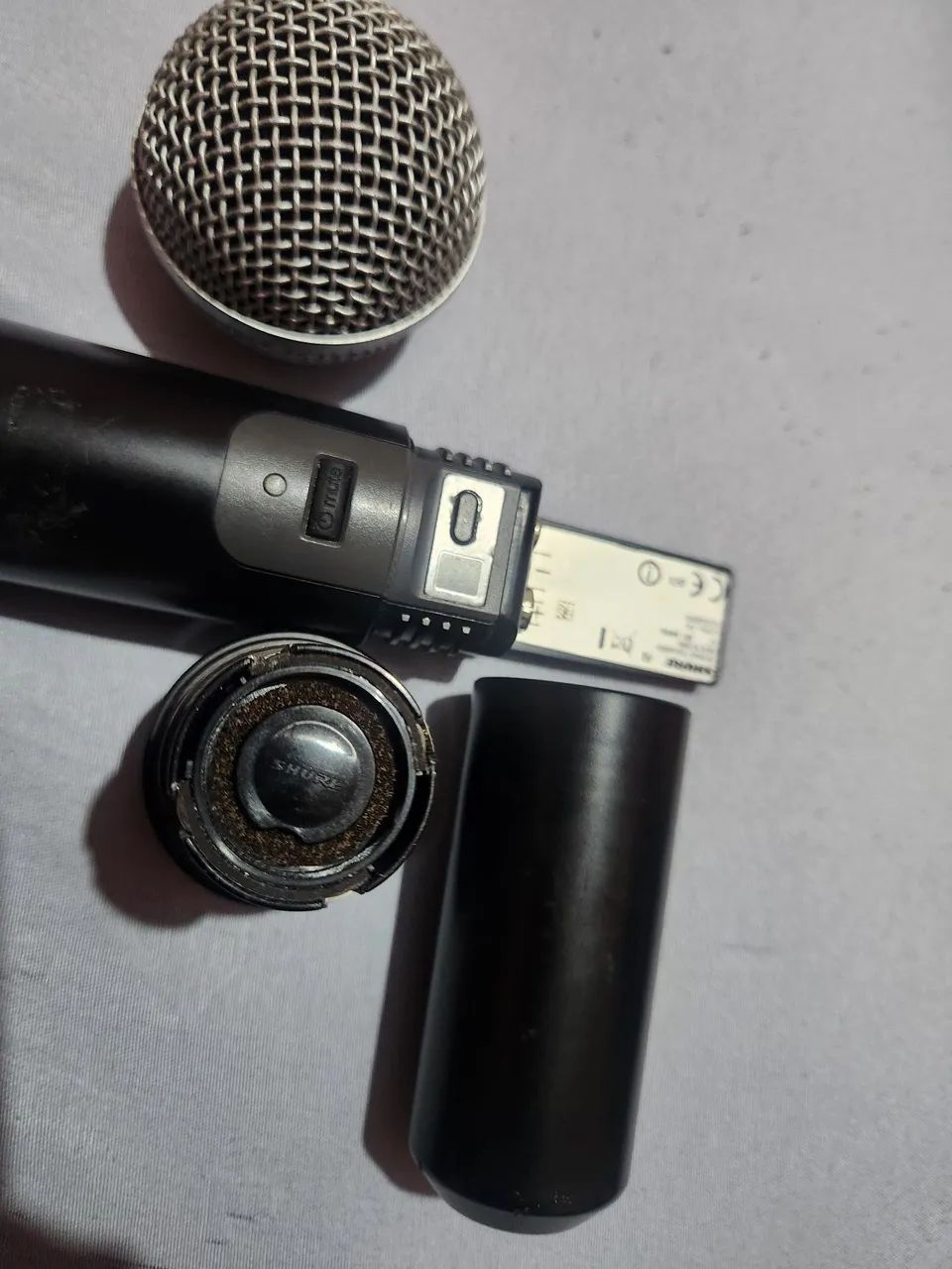 Sucata Microfone Shure pg58 + receptor pg4 - Foto 4