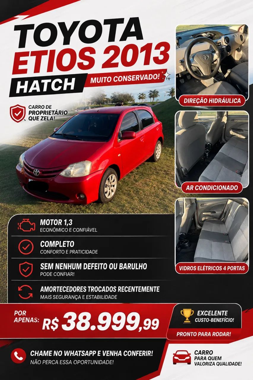 Toyota Etios ETIOS XS  1.3 Flex 16V 5p Mec. 2013