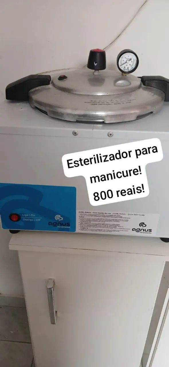 Vendo esterelizadora  para manicures   e lavatório com chuveiro.