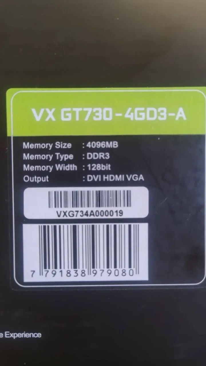 Placa de Vídeo VX GT730 - 4gb Gforce