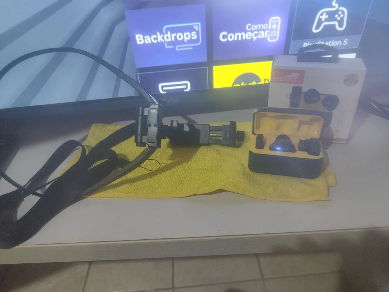 Suporte para celular+ Microfone de Lapela  - Foto 3