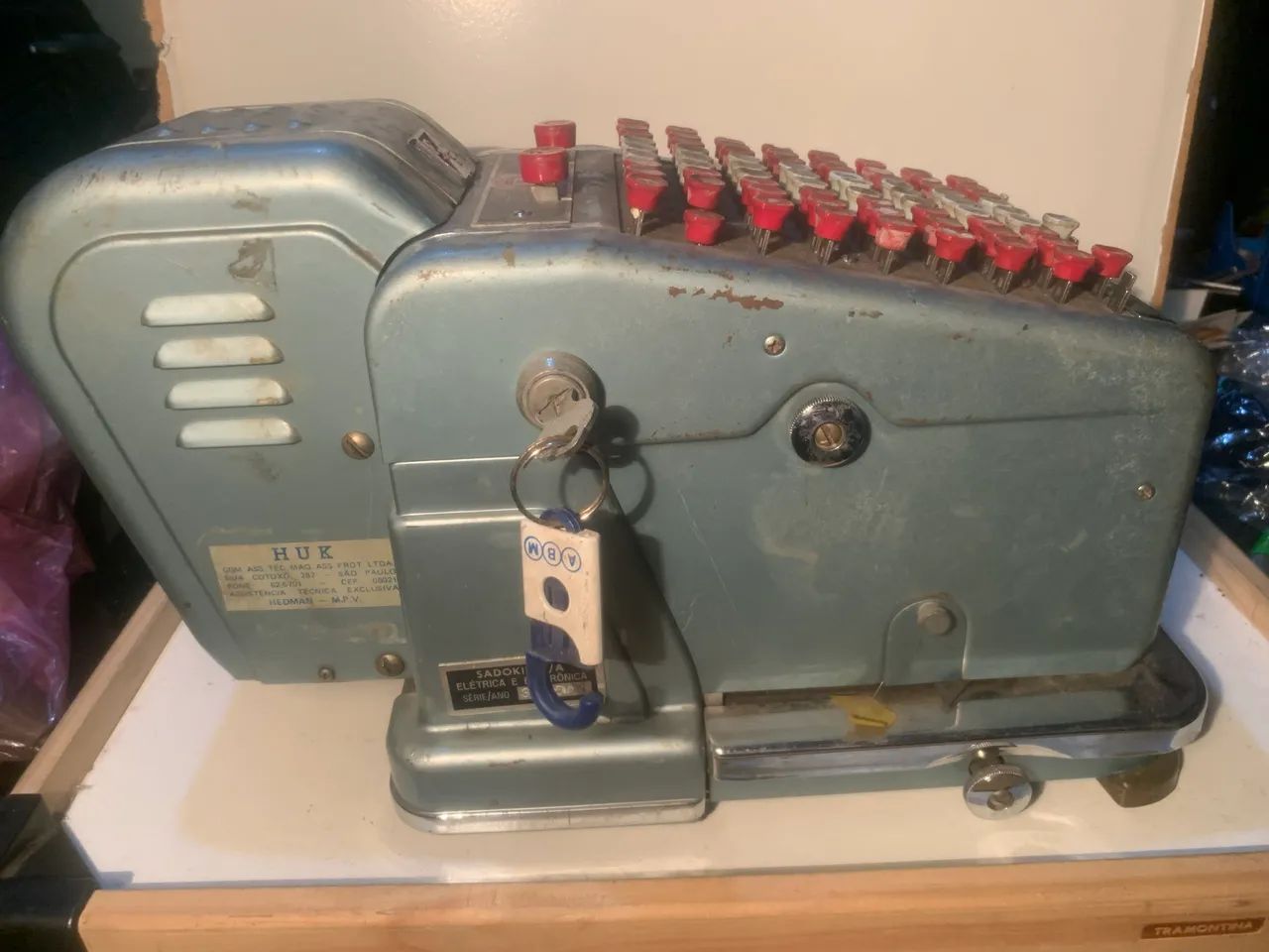 verificadora de cheques vintage da marca Hedman Company. - Foto 5