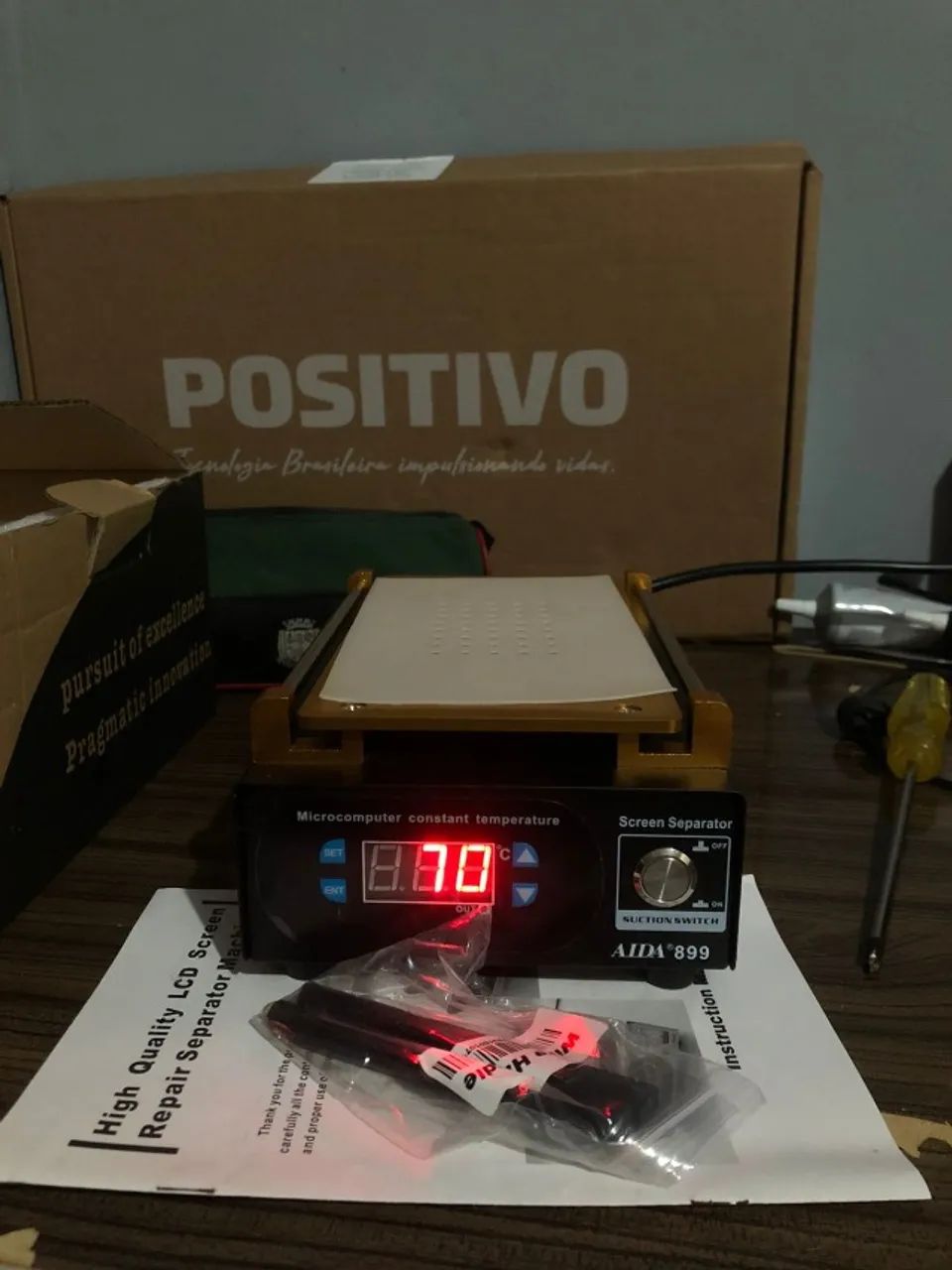 Separadora Touch LCD Aida 899 Preta 110/220v - Foto 2