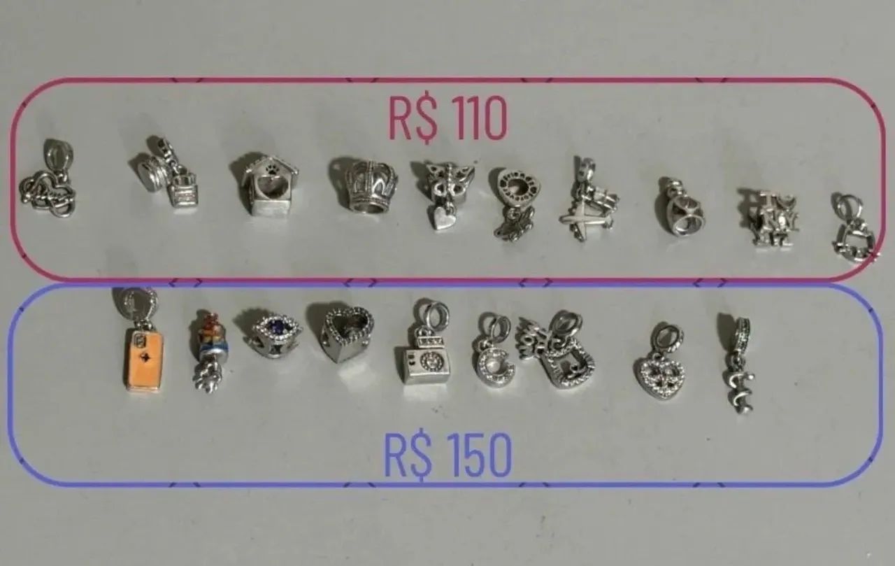 berloques vivara originais prata 925