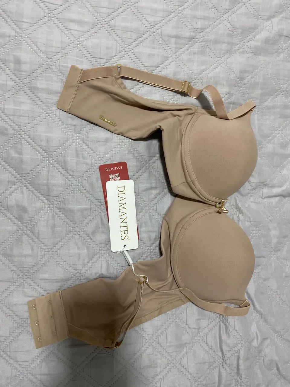 Sutiã Lingerie Sustentação Chocolate - Diamantes  - Foto 2