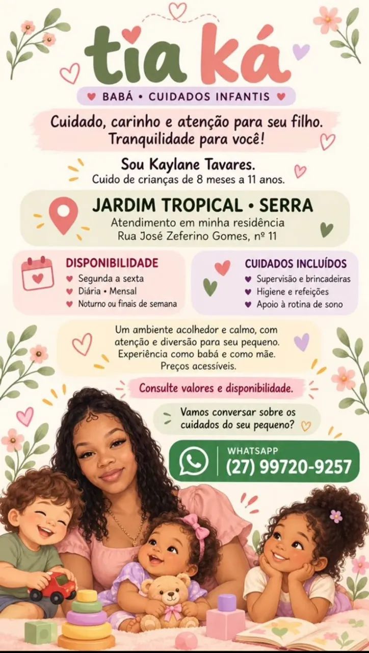 Babá em Serra 