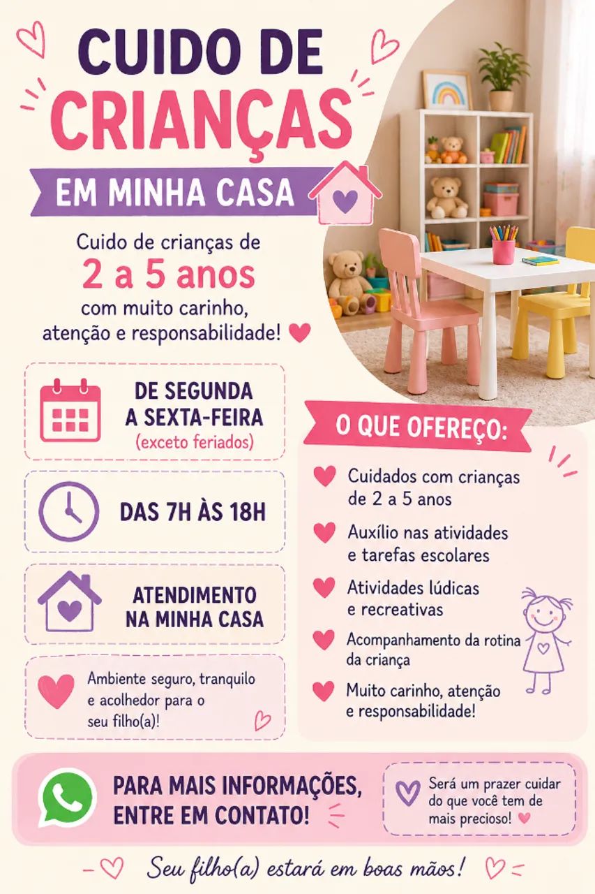 Serviço de cuidados com criança (Babá)