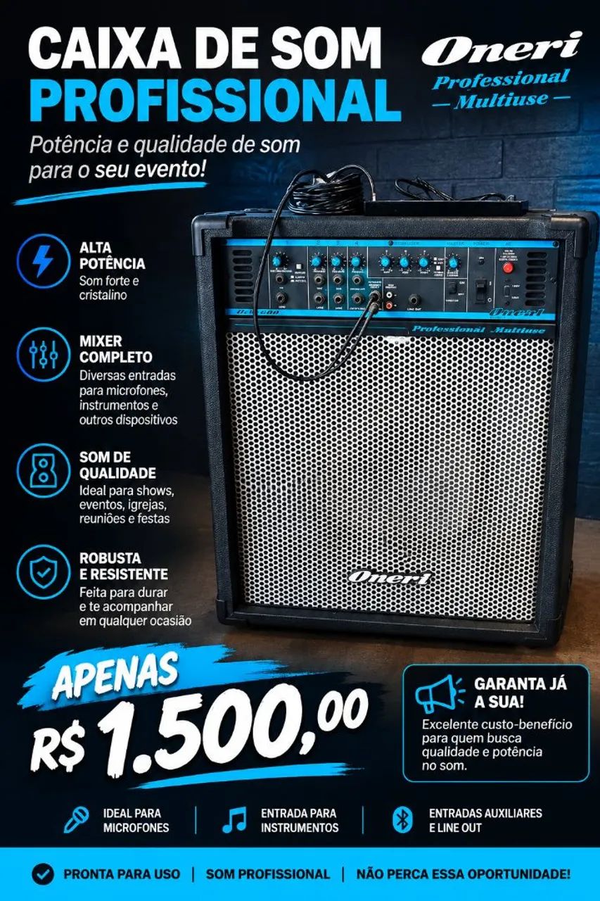 Caixa de Som Profissional