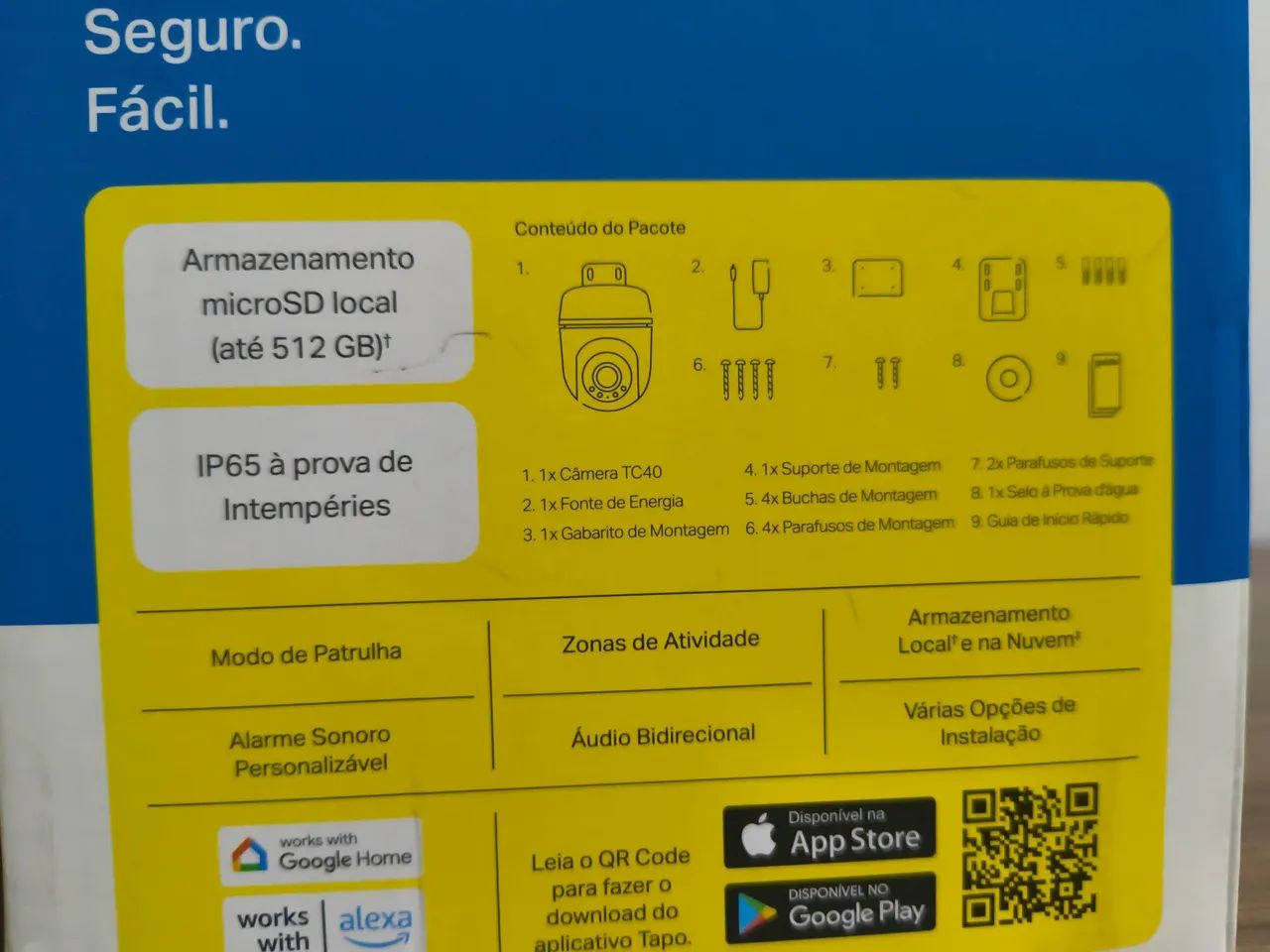 Câmera de segurança1080p Tapo Tc40 512gb - Foto 3