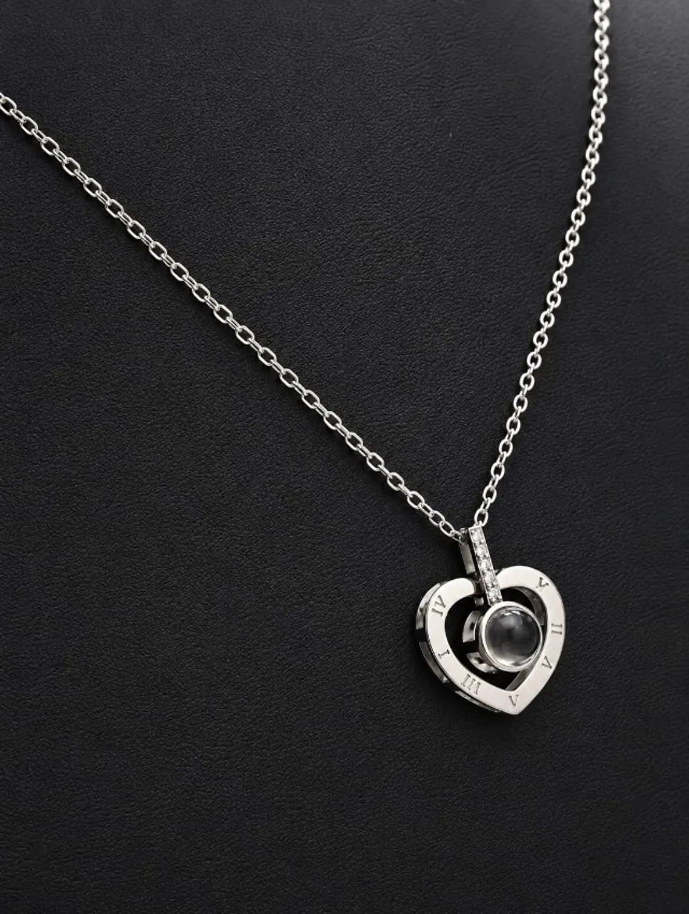 COLAR FEMININO EM AÇO - REFLETOR EU TE AMO - Foto 2