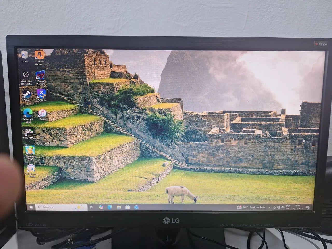 Monitor LG LED [19,5 Polegadas] - Ótimo Estado