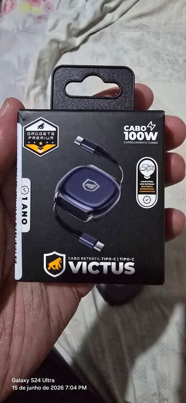 Gshield Cabo Victus USB-C para Tipo-C Retrátil - Foto 5