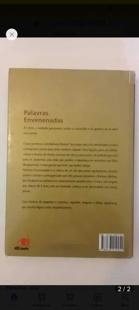Livro "Palavras envenenadas" - Foto 2
