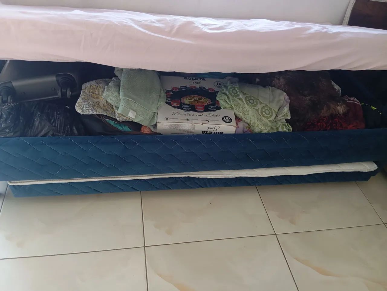 Cama box baú conjugada solteiro - Foto 4