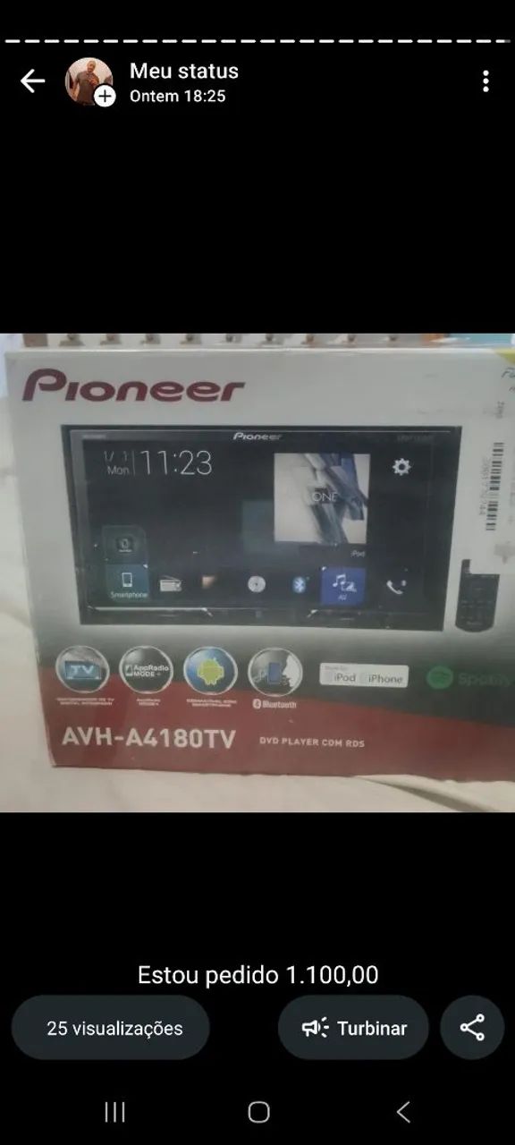 Midia para carro pioneer.