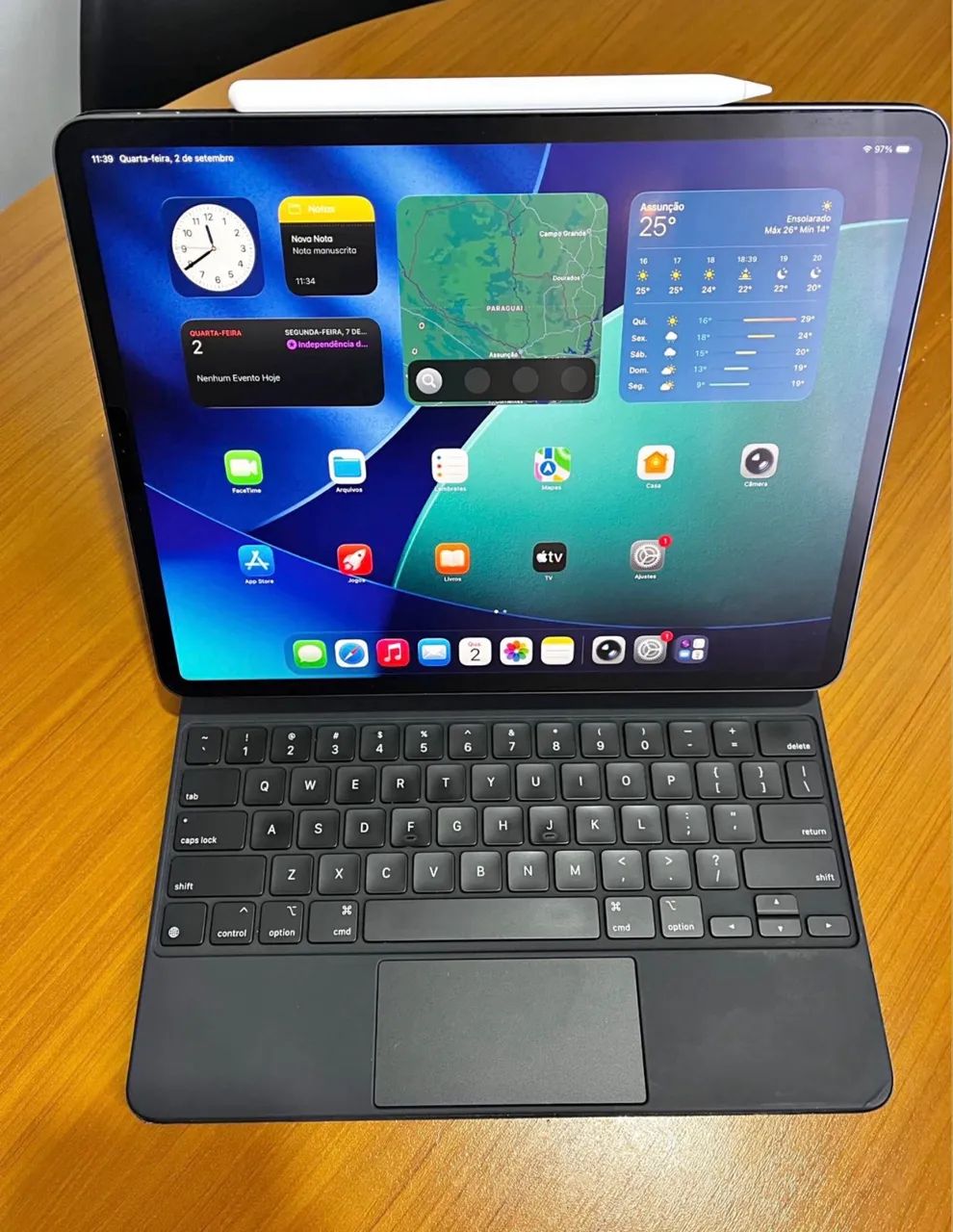 iPad Pro 12,9? 4ª Geração + Magic Keyboard + Apple Pencil 2