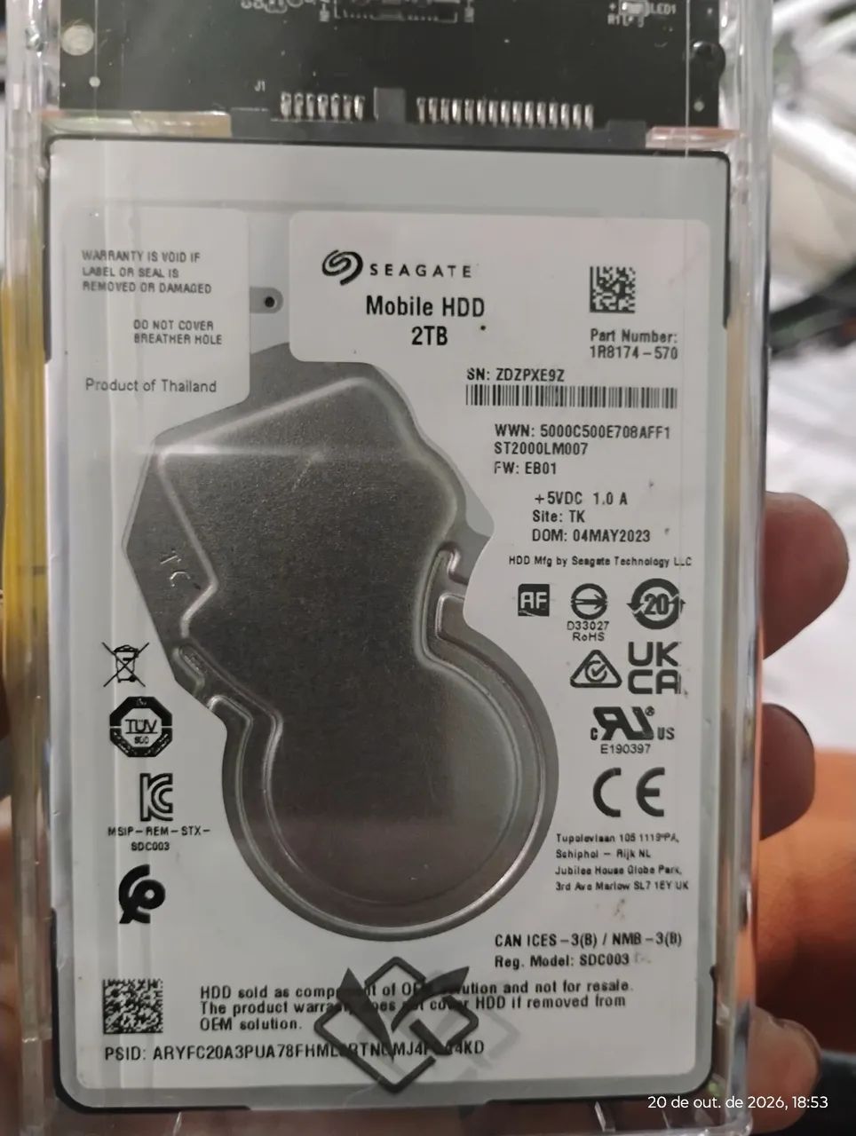 HD externo 2tb
