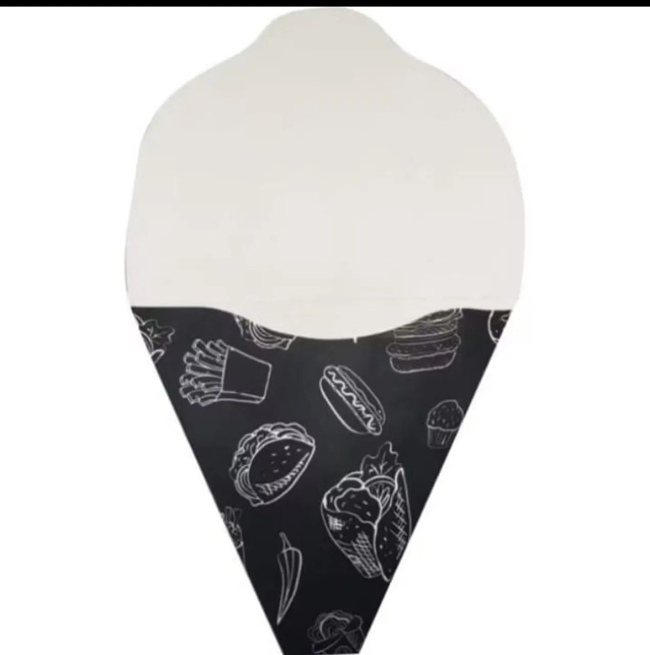 Embalagem  de Crepe Francês / Tapioca<br><br>O valor e referente a 110 Embalagens.