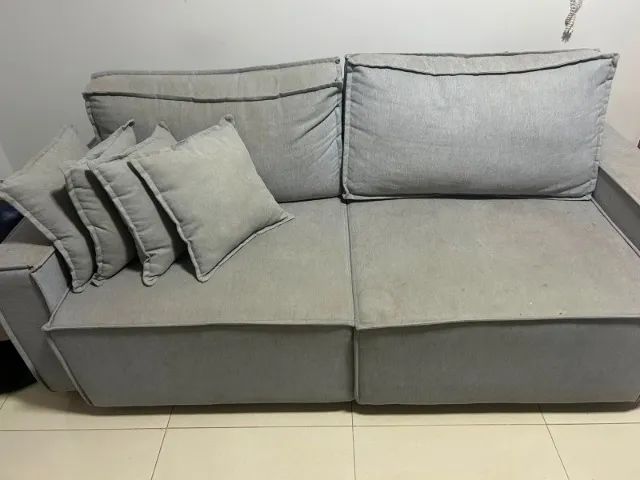 SOFÁ RETRATIL LINHO DOIS LUGARES - Foto 2