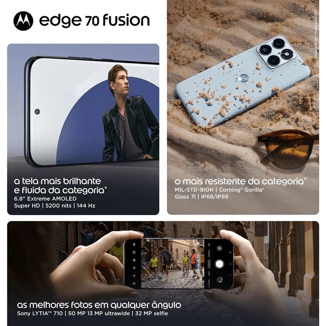Moto Edge 70 Fusion pelo melhor preço  - Foto 4