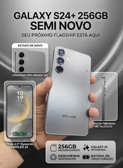 Samsung Galaxy S24 Plus - 256GB - Celulares e Smartphones - Vila